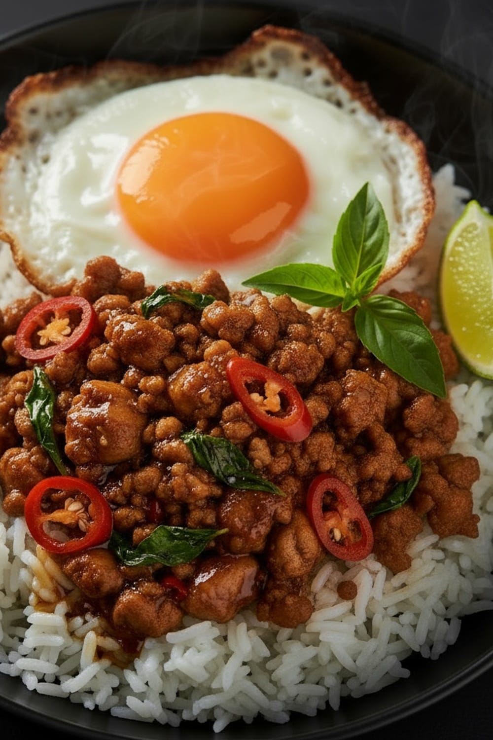30-Minute Thai Basil Chicken Bowls