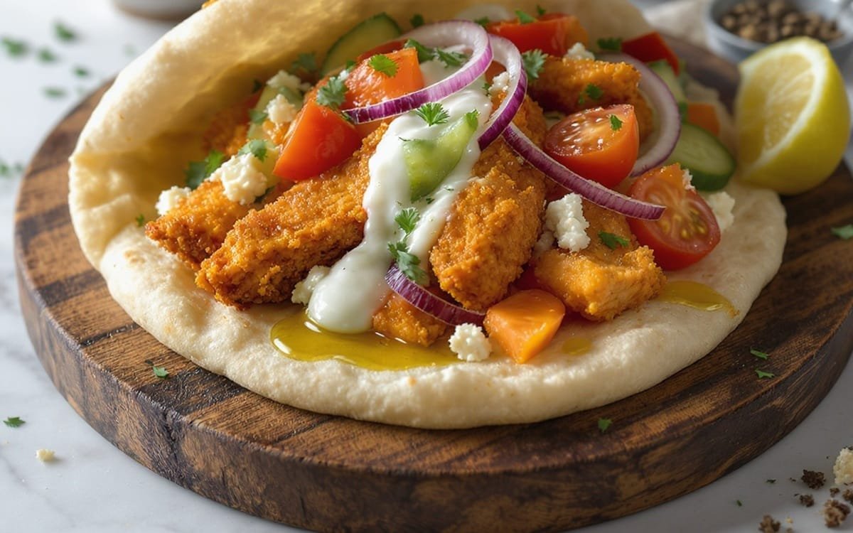 Delicious! Air Fryer Greek Chicken Pitas Easy to Make!