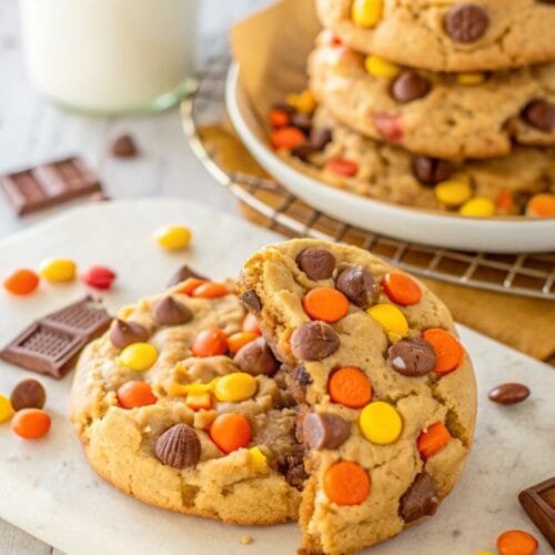 BIG REESE’S PEANUT BUTTER COOKIES Mouth Watering!
