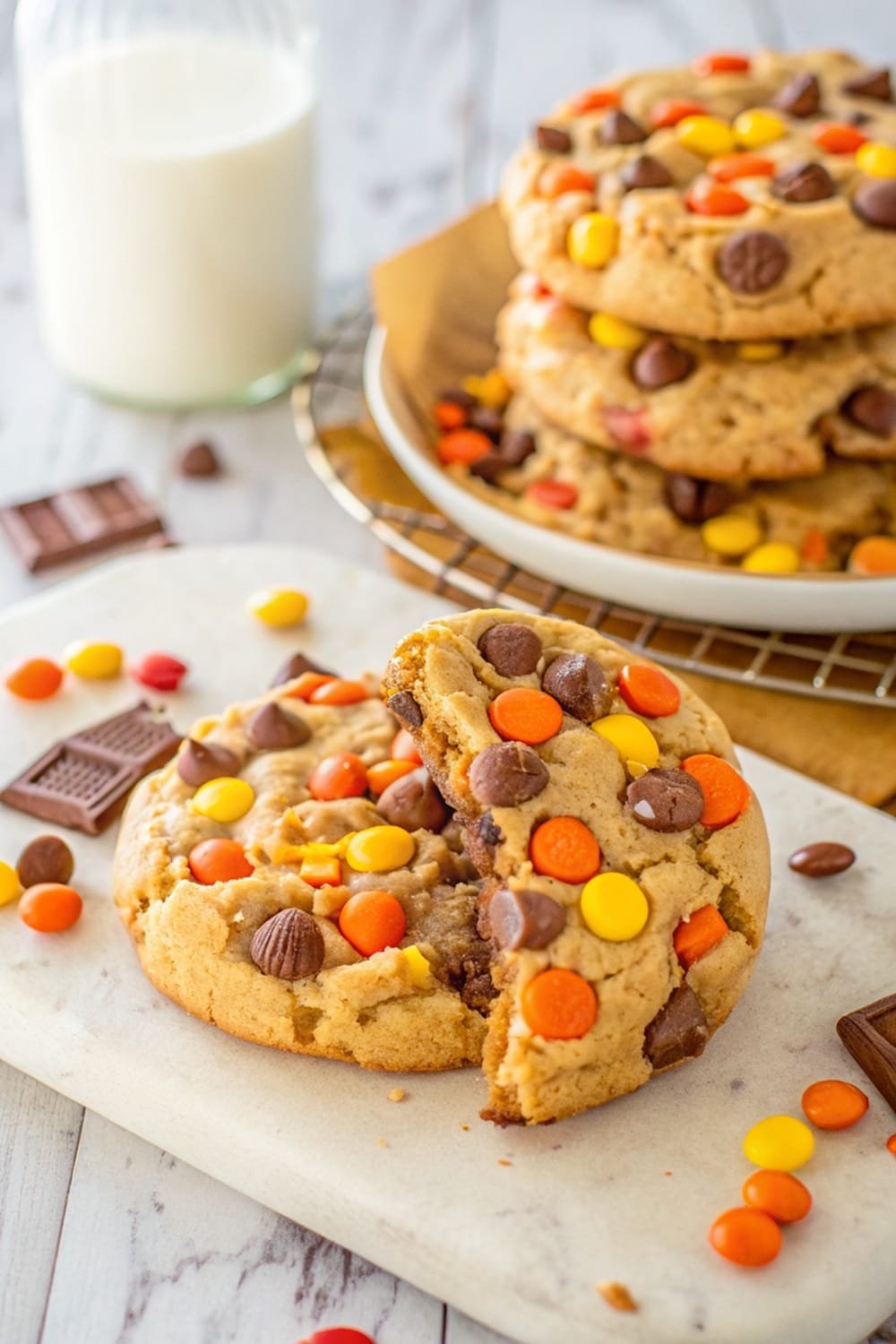 BIG REESE’S PEANUT BUTTER COOKIES Mouth Watering!