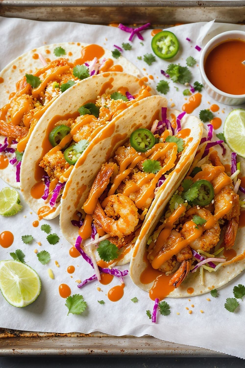 Crispy & Creamy Bang Bang Shrimp Tacos (Copycat)