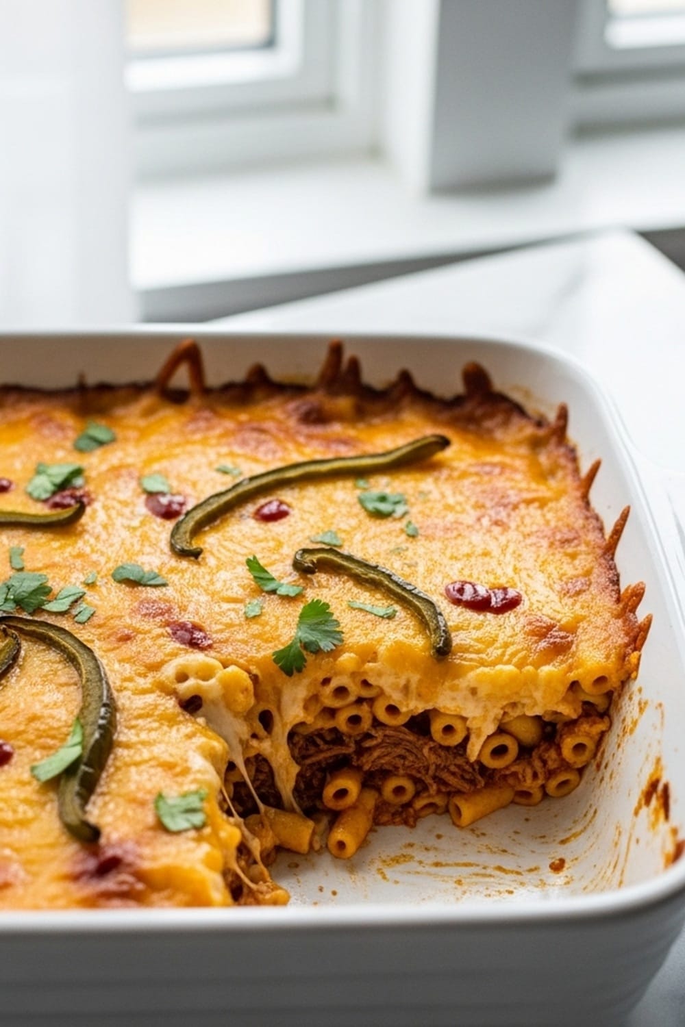 Birria Mac & Cheese Bake