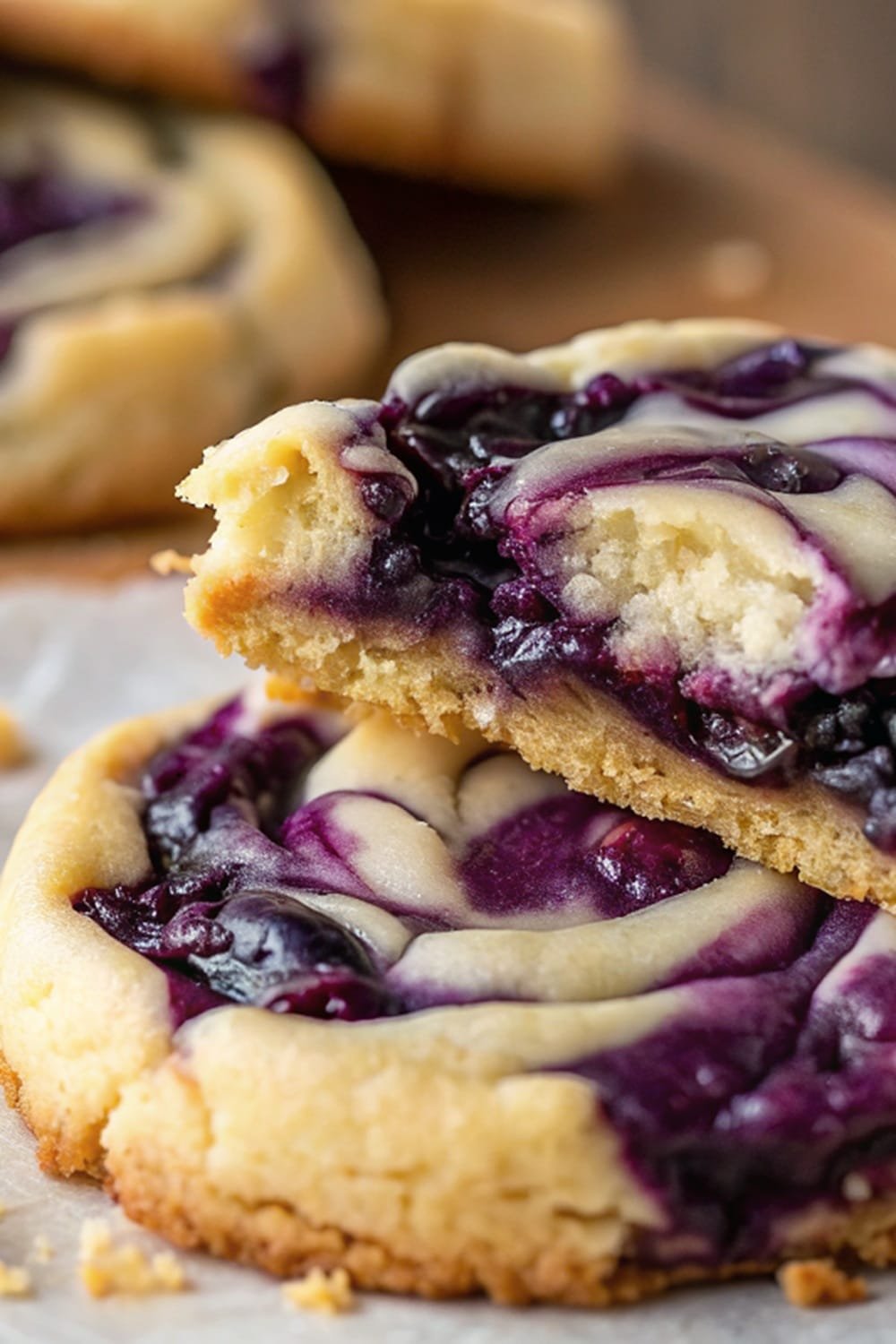 Blueberry Cheesecake Swirl Cookies The Best!