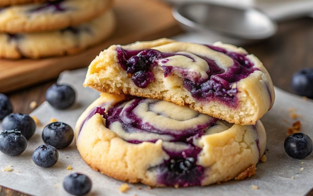 Blueberry Cheesecake Swirl Cookies The Best!
