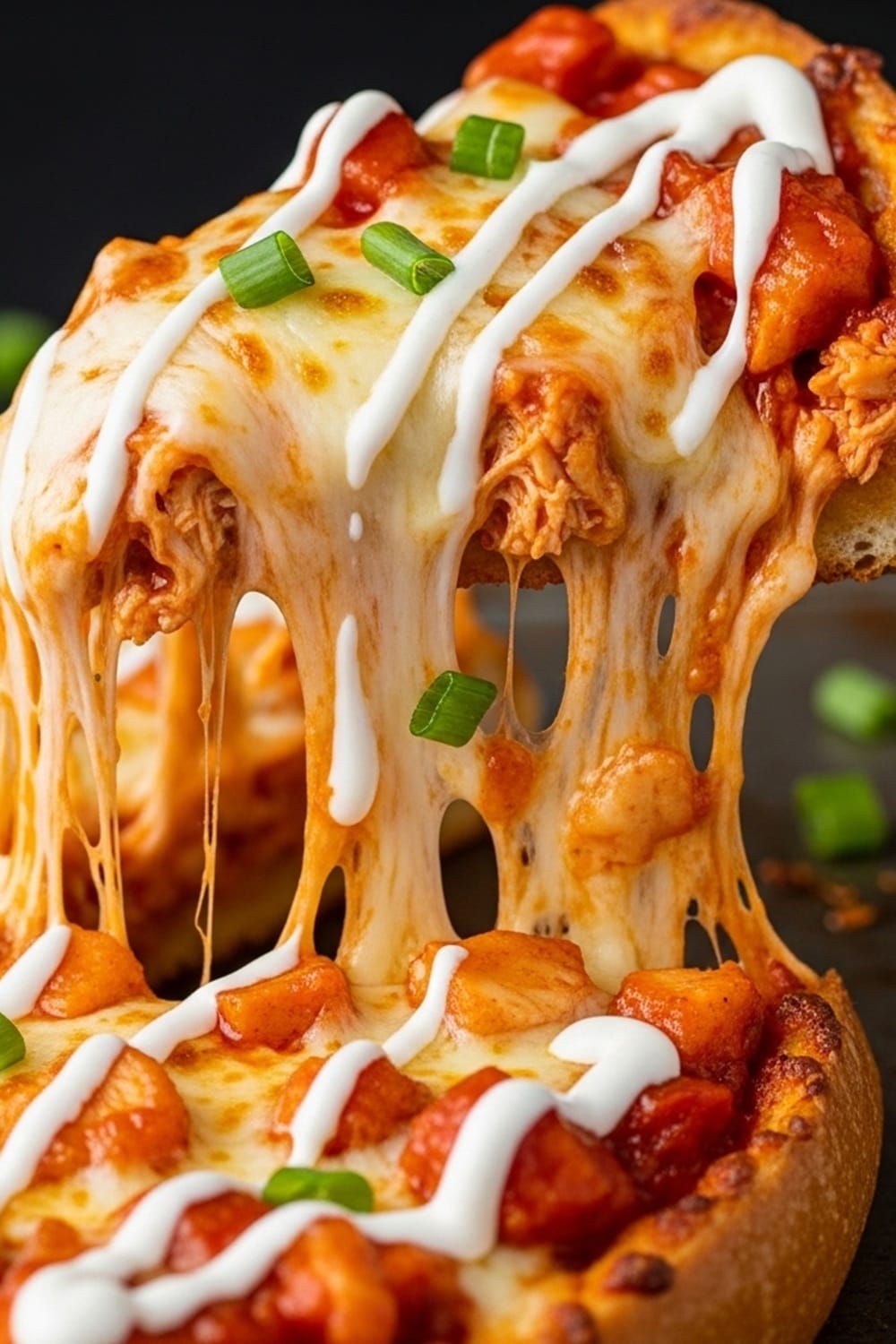 Buffalo Chicken Garlic Bread Pizza Super Easy!
