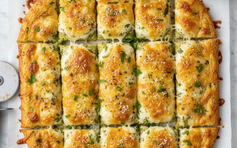 Cheesy & Garlicky Cheesy Zucchini Breadsticks So EASY to Make!