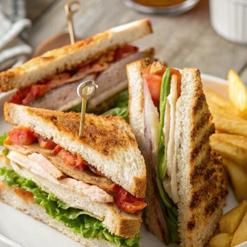 Classic Homemade Club Sandwich The Best!