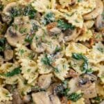 Creamy Spinach Mushroom Pasta Easy & Delicious