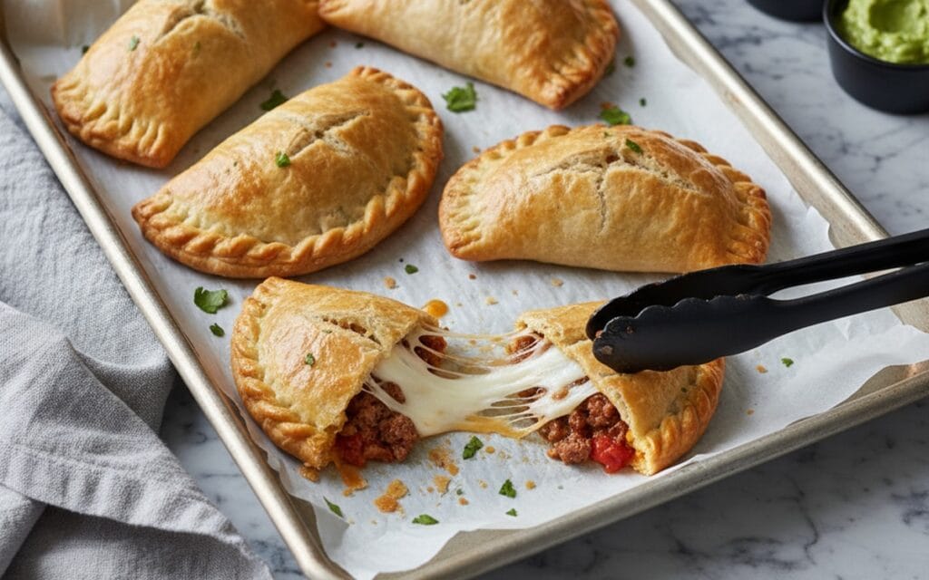 Cheesy & Flaky Beef & Cheese Empanadas