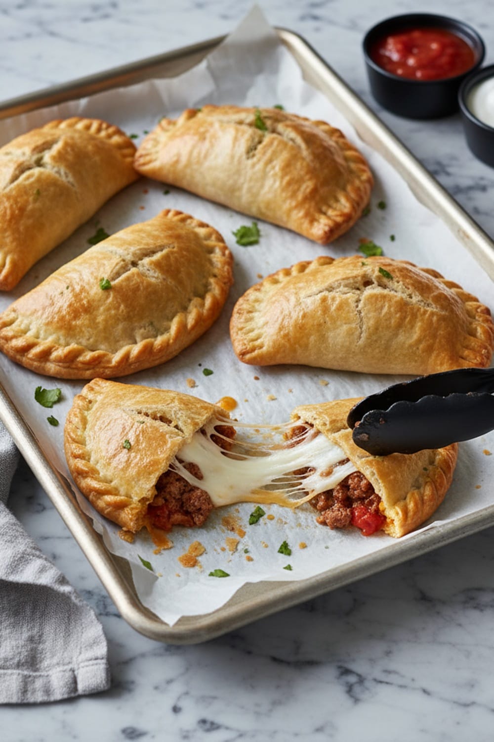 Cheesy & Flaky Beef & Cheese Empanadas