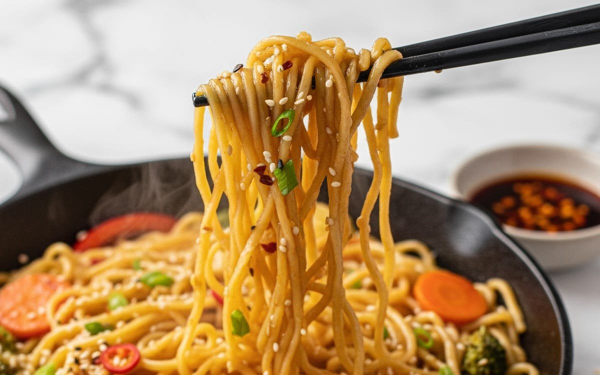Garlic Butter Ramen Noodles Stir Fry