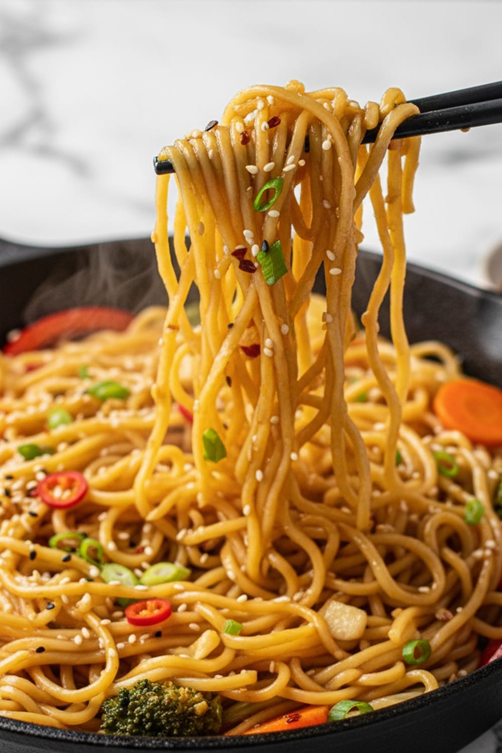 Garlic Butter Ramen Noodles Stir Fry