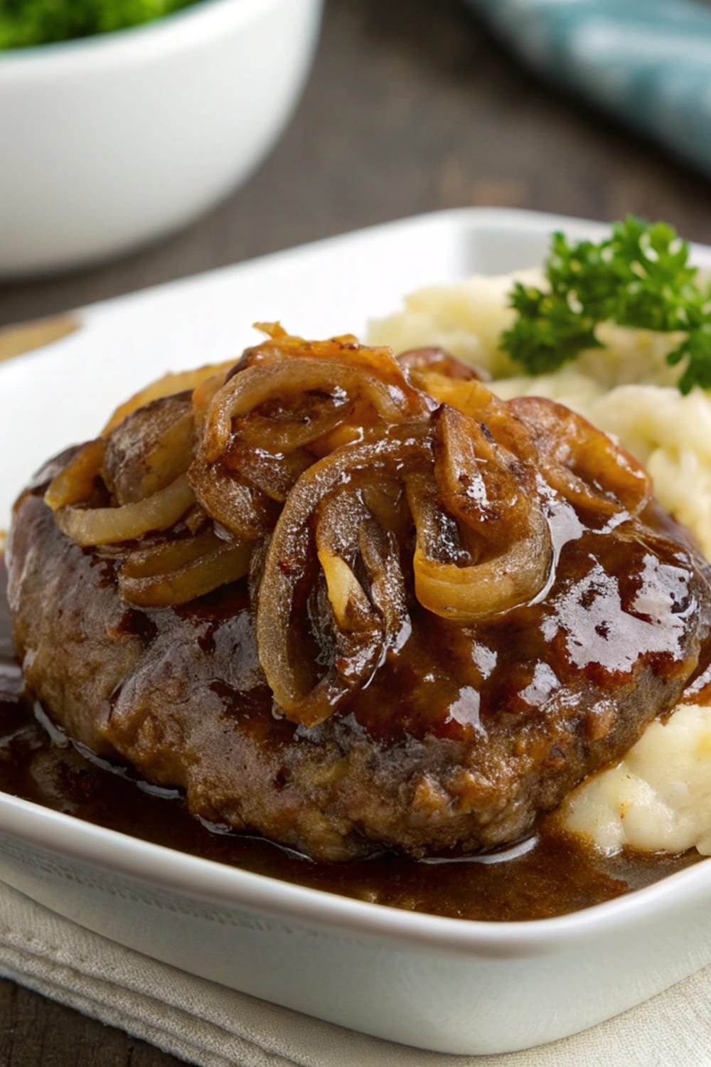 Hamburger Steaks with Onion Gravy Super Easy!