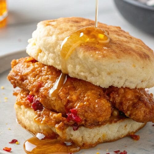 Hot Honey Chicken Biscuits Recipe Extremely DELICIOUS!