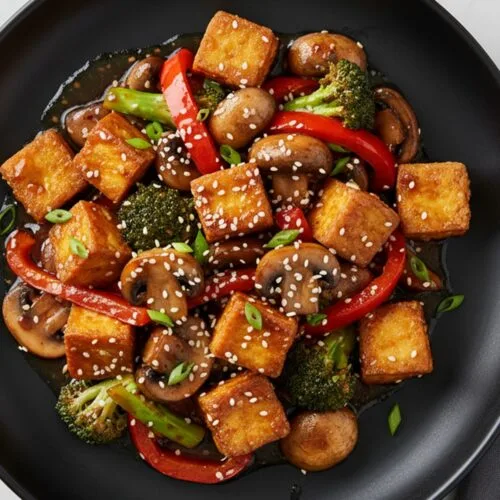 Mushroom and Tofu Stir Fry Mouth Watering!