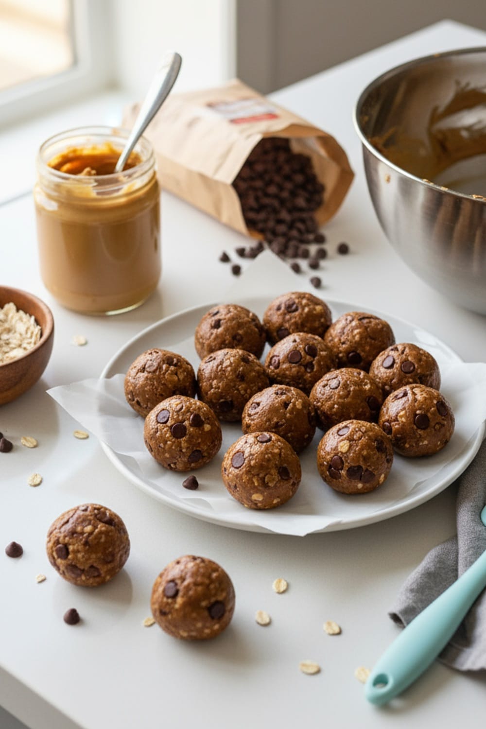 No-Bake Peanut Butter Chocolate Energy Balls Easy to MAKE!