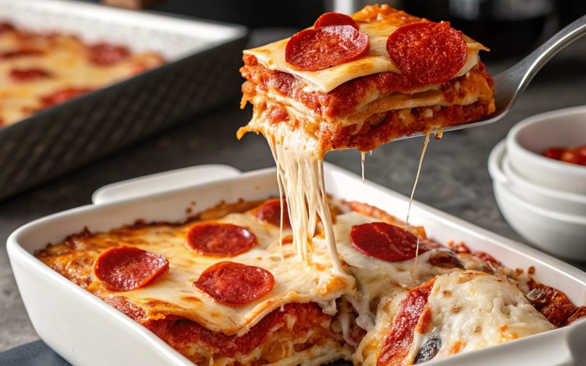 Pepperoni Pizza Lasagna The Best EVER!
