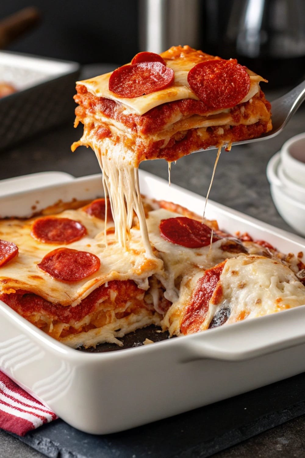Pepperoni Pizza Lasagna The Best EVER!