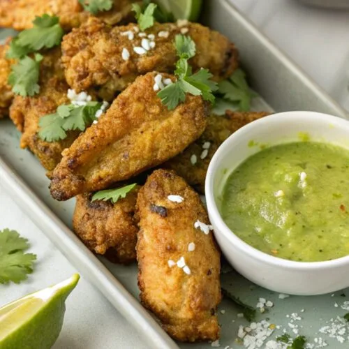 Peruvian Aji Verde Chicken Wings Crispy & Zesty