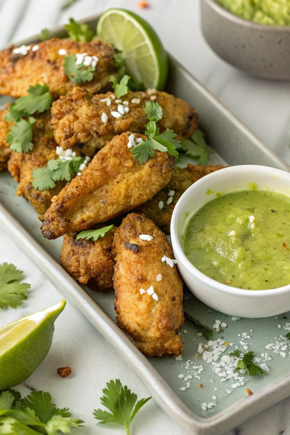 Peruvian Aji Verde Chicken Wings Crispy & Zesty