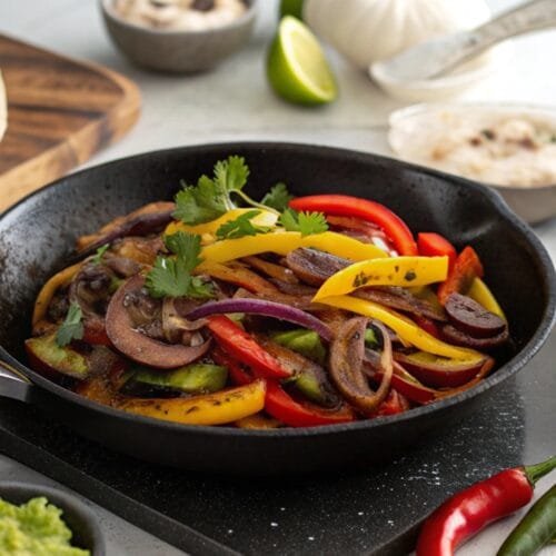 Portobello Vegan Fajitas Quick & Customizable