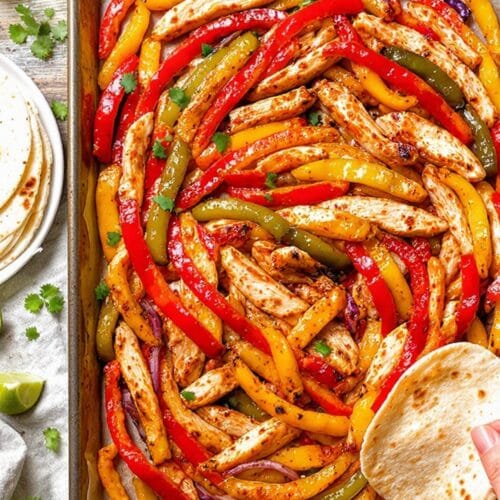 Flavor Packed Sheet Pan Chicken Fajitas