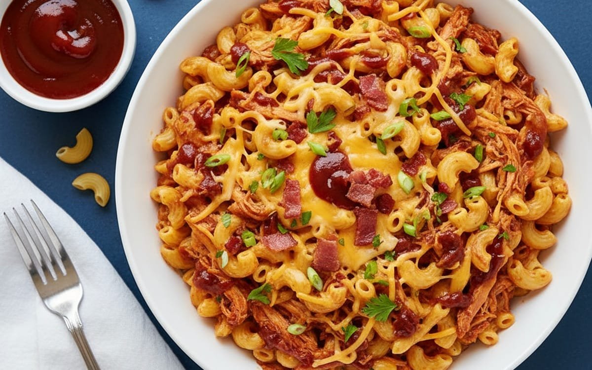 Shredded BBQ Chicken Mac & Cheese_recipe