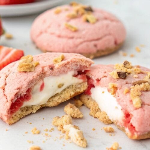 Easy Strawberry Cheesecake Cookies