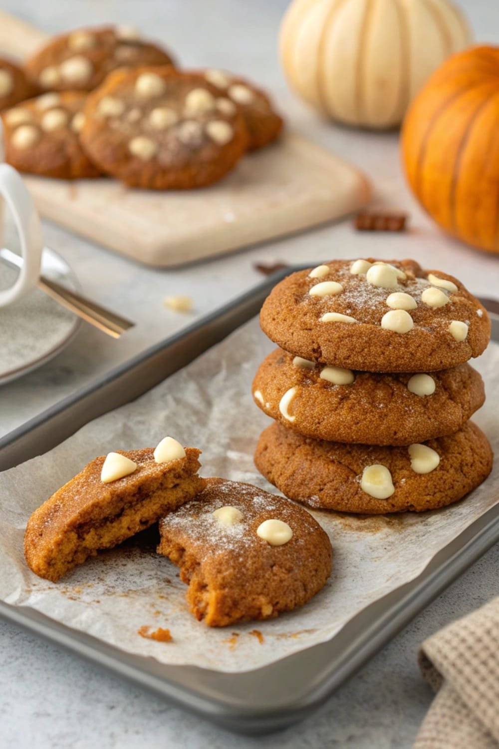 White Chocolate Pumpkin Easy & Delicious! Snickerdoodles