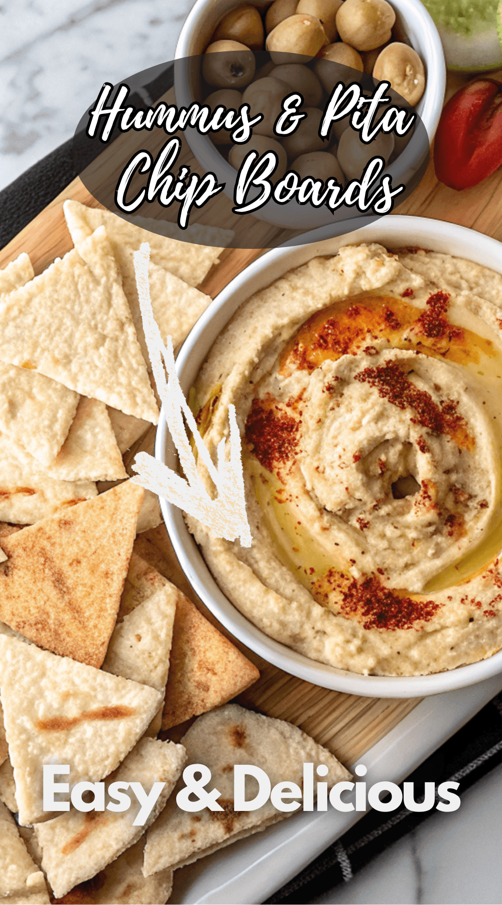 Hummus & Pita Chip Boards – Extremely Delicious & Quick Evening Snack ...